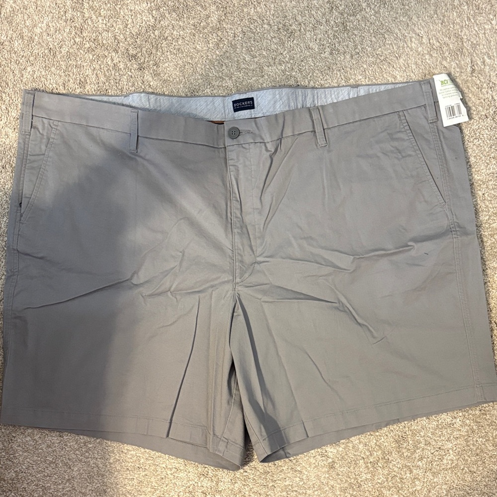 Dockers Men's Flat Front Charcoal Shorts